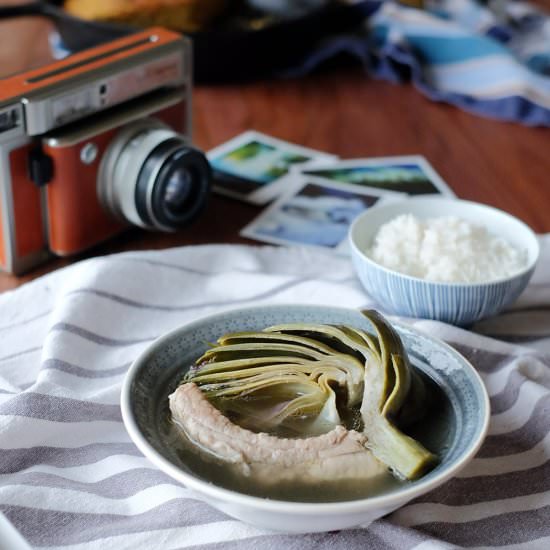 Vietnamese Artichoke and Pork Soup - Recipe photo by amykelinda