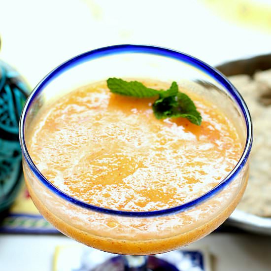 Healthier Peach Margarita - Recipe photo by Delightful Mom Food