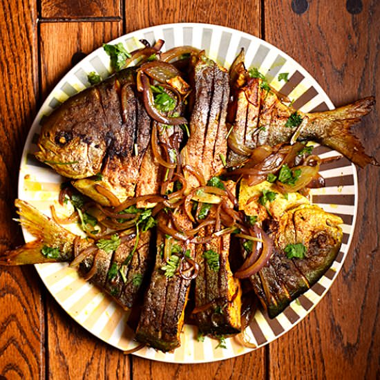 Fried Fish with Onions - Recipe photo by My Annoying Opinions