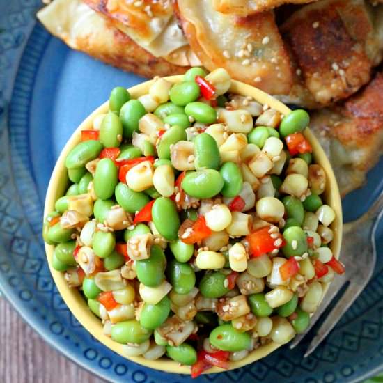 Corn Edamame Sesame Salad - Recipe photo by foodtasticmom
