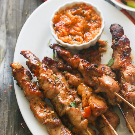 Peri Peri Chicken Skewers - Recipe photo by Immaculatebites