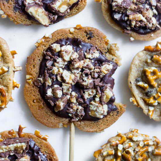 Choc Chip Snicker & Pretzel Pop - Recipe photo by Whiskitrealgud
