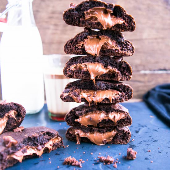 Chocolate Nutella Lava Cookies - Recipe photo by ohsweetcitrus