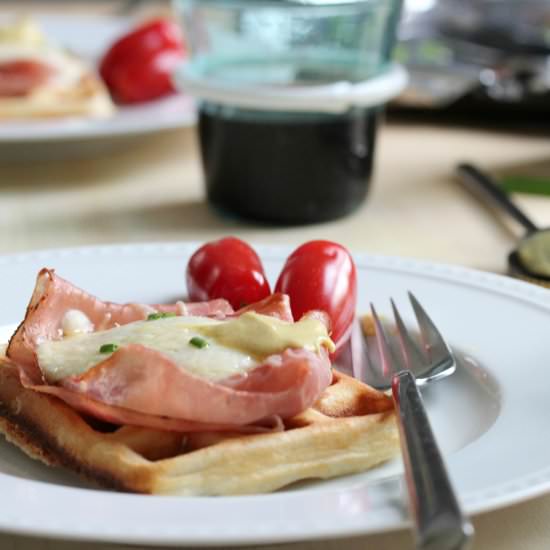 Croque Monsieur Waffles - Recipe photo by unassaggio