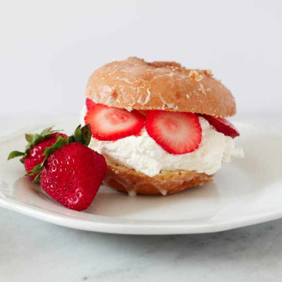 Strawberry Shortcake Doughnuts - Recipe photo by thecupcakechronicles