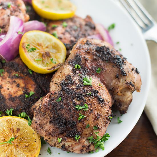 Za'atar Seasoned Chicken - Recipe photo by Savory Spicerack