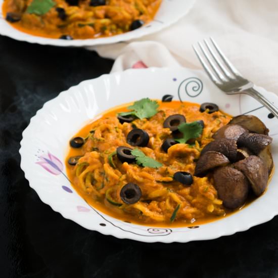 Sun Dried Tomato Courgette Pasta - Recipe photo by WhittyPaleo