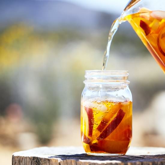 Red Rooibos Tea Sangria - Recipe photo by Natural Girl Modern World