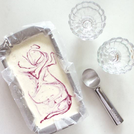 Cherry Bourbon Ice Cream - Recipe photo by PatternsandProsecco