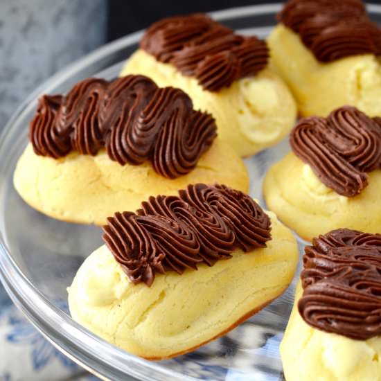 Homemade Eclairs - Recipe photo by JoyFoodSunshine