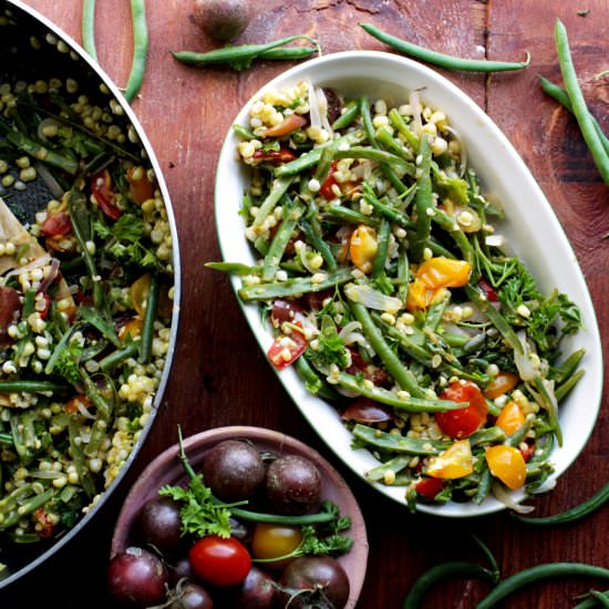 Sweet Corn and Green Bean Succotash - Recipe photo by beetsandberries