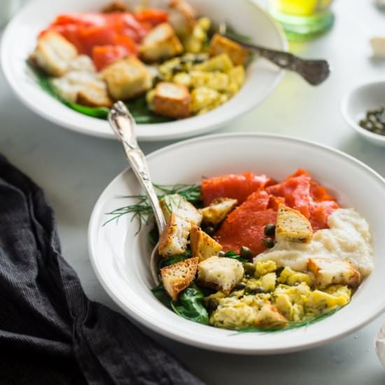 Lox Bagel Breakfast Bowls - Recipe photo by foodfaithfitness