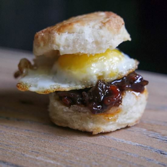 Mini Breakfast Biscuit - Recipe photo by Jess Pryles