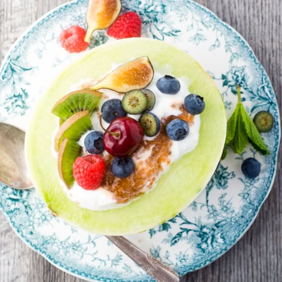 Melon Breakfast Bowls - Recipe photo by theviewfromgreatisland
