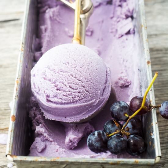 Concord Grape Frozen Yogurt - Recipe photo by theviewfromgreatisland