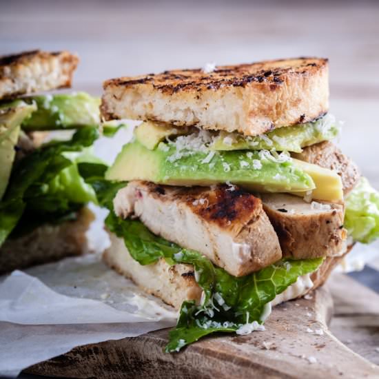 Chicken Caesar sandwich - Recipe photo by Simply Delicious