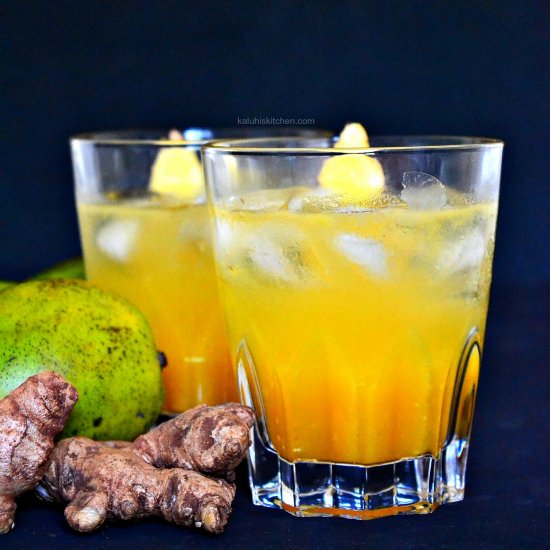 GREEN MANGO & GINGER COCKTAIL - Recipe photo by kaluhiskitchen