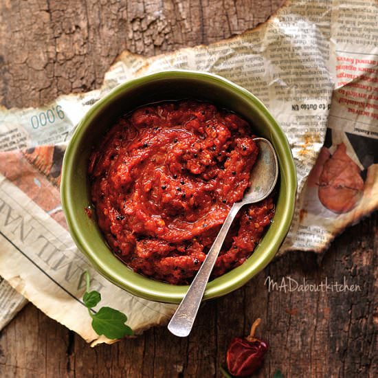 Tomato Chutney - Recipe photo by Madhuri Aggarwal