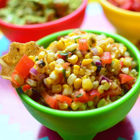 Grilled Corn Salsa - Recipe photo by simplesweetsavory