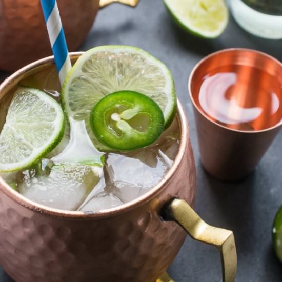 Jalapeño Moscow Mule - Recipe photo by thelemonbowl