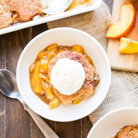 Peach Cobbler - Recipe photo by bakerita