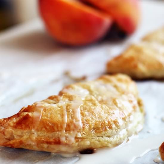 Peach Turnovers - Recipe photo by thepasticheblog