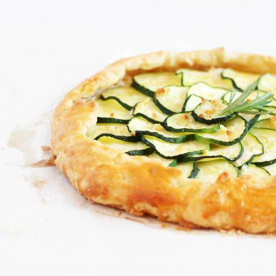 Three Cheese Zucchini Galette - Recipe photo by If You Give A Blonde A Kitchen