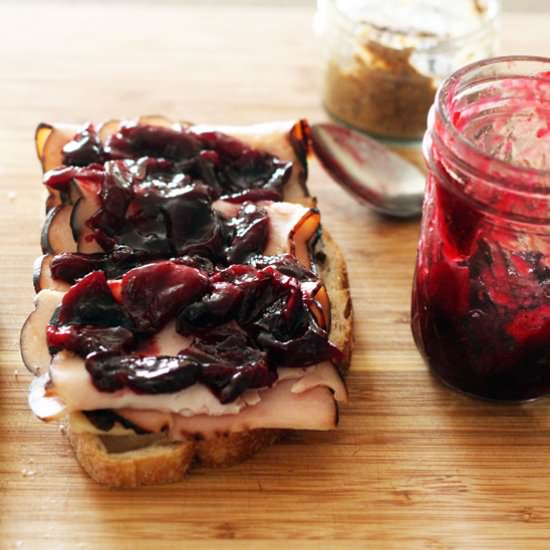 Savory Cherry Jam - Recipe photo by 30 Pounds of Apples