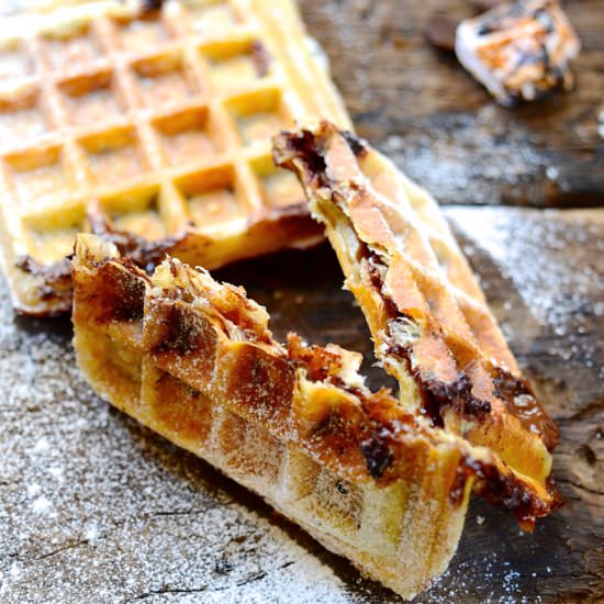Puff Pastry S'more Waffles - Recipe photo by Bibbyskitchenat36
