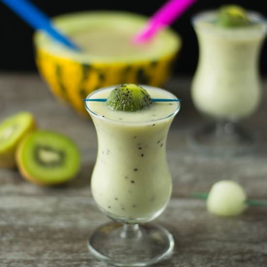 Kiwi Melon Smoothie - Recipe photo by rollingspoons