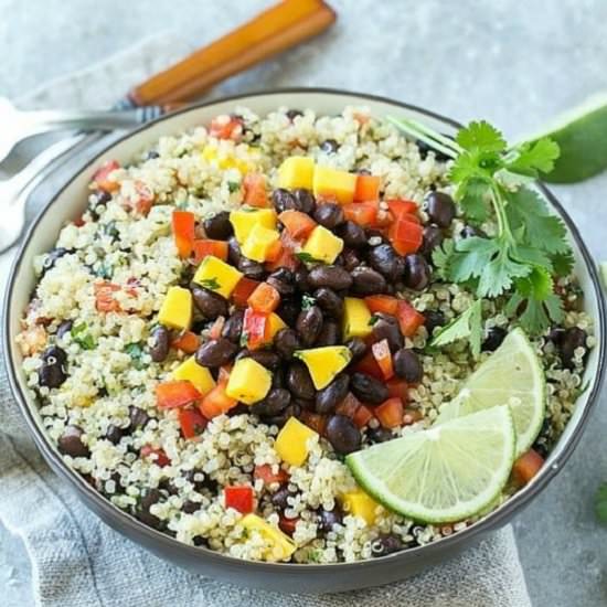 Easy Mango, Quinoa and Black Bean Salad - Recipe photo by YuriElkaim1