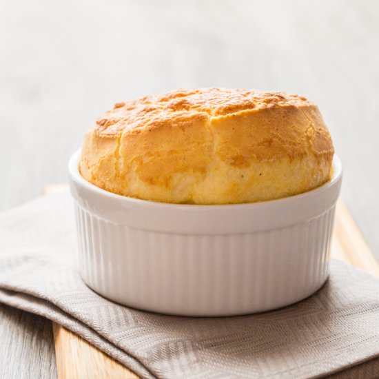 Munster Cheese Soufflé - Recipe photo by Cuisine Addict