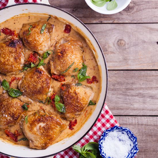 Sun Dried Tomato and Basil Chicken - Recipe photo by Simply Delicious