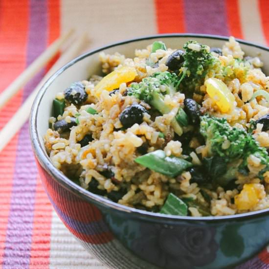 Black Bean Broccoli Fried Rice - Recipe photo by Hisham Assaad