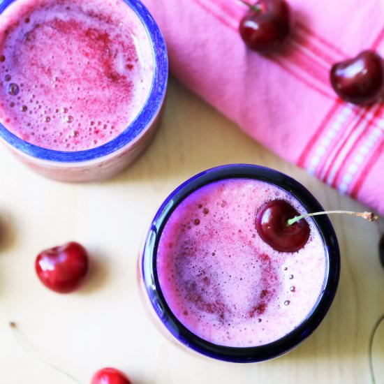 Cherry Coconut Rum Slushie - Recipe photo by PooksPantry