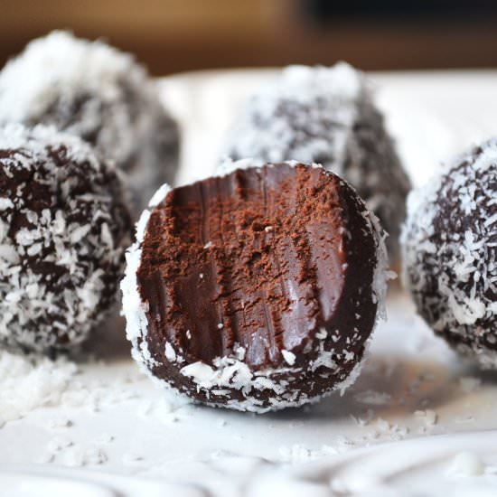 Dark Chocolate Avocado Truffles - Recipe photo by Inside the rustic kitchen