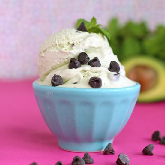 Dairy Free Mint Chocolate Chip Ice Cream - Recipe photo by HealthNut Nutrition