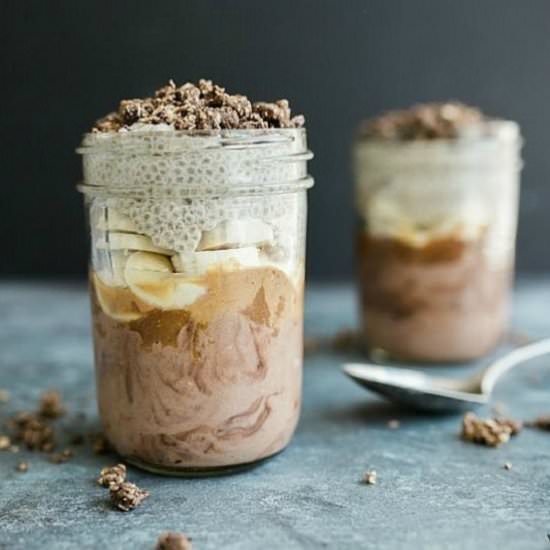 Banana Chocolate Pudding Parfait - Recipe photo by YuriElkaim1