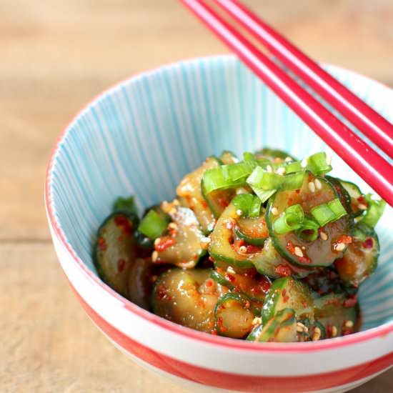 Quick Cucumber Kimchi - Recipe photo by KimchiChick