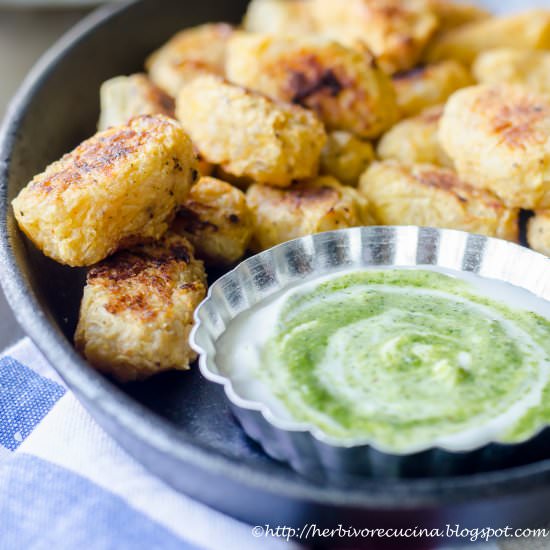 Spaghetti Squash Tater Tots - Recipe photo by Herbivore Cucina