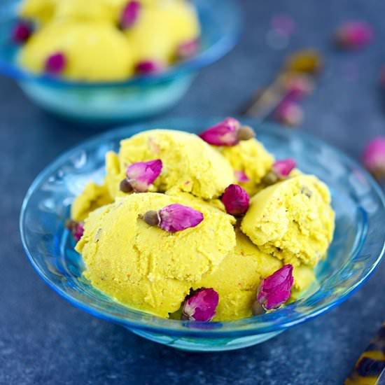 Bastani – Persian Saffron Ice Cream - Recipe photo by ahueats