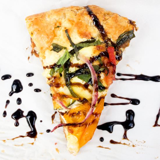 Lemon Ricotta Zucchini Galette - Recipe photo by Cupsandspoonfuls