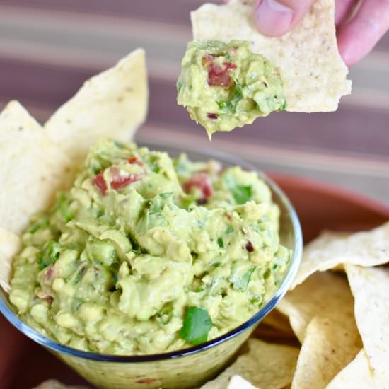 Fresh Homemade Guacamole - Recipe photo by The Spicy Apron