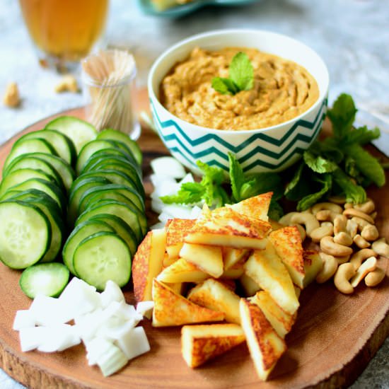 Cucumber Paneer w/ Cashew curry - Recipe photo by loveisinmytummy