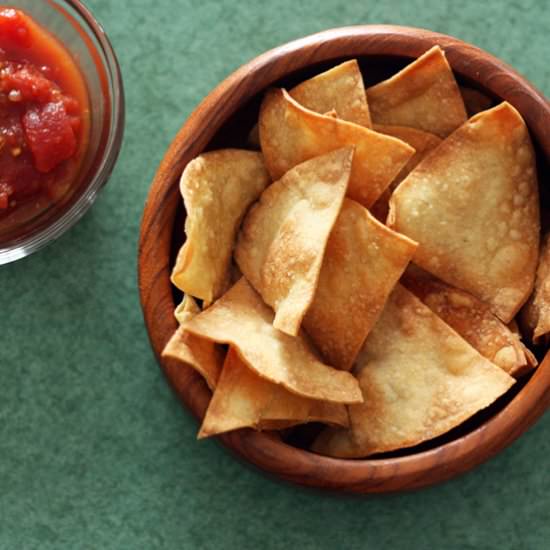Baked Tortilla Chips - Recipe photo by 30 Pounds of Apples