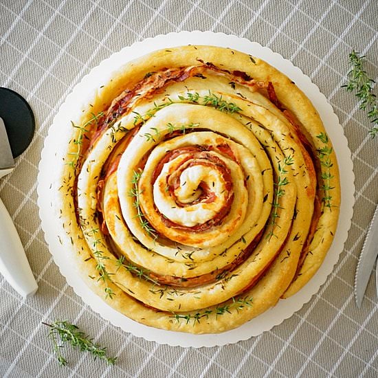 Focaccia with Bacon and Thyme - Recipe photo by lacuisinedesimona