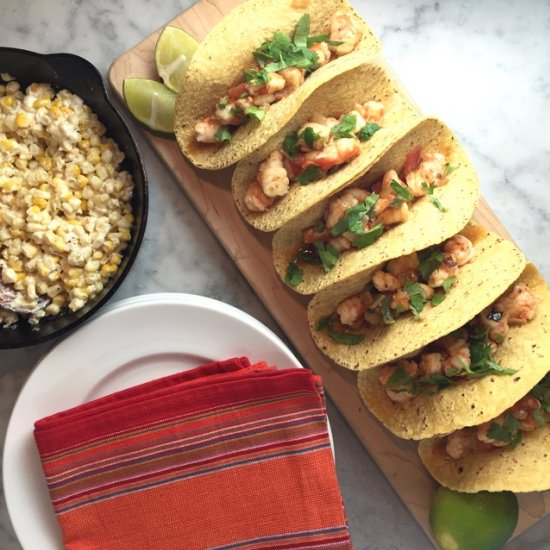 Shrimp Tacos - Recipe photo by thebrookcook.wordpress.com