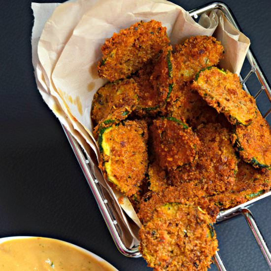 Baked Zucchini Parmesan Chips - Recipe photo by Cookilicious