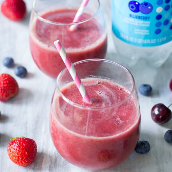 Cherry Berry Fizzy Slushies - Recipe photo by paleorunningmomma