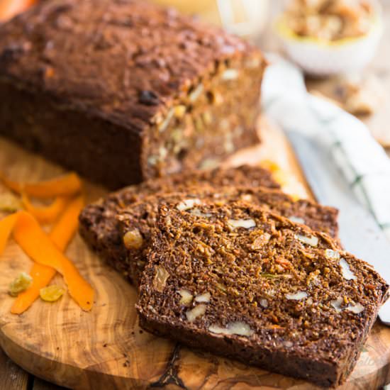 Morning Glory Bread - Recipe photo by The Healthy Foodie